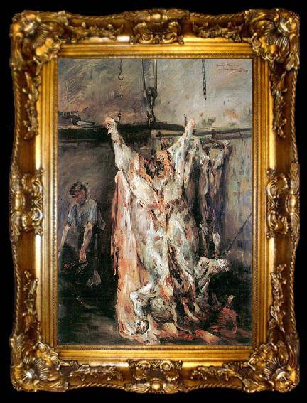 framed  Lovis Corinth Geschlachteter Ochse, ta009-2
